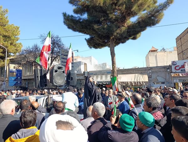 راهپیمایی در محکومیت تروریست های مسلح در تربت حیدریه