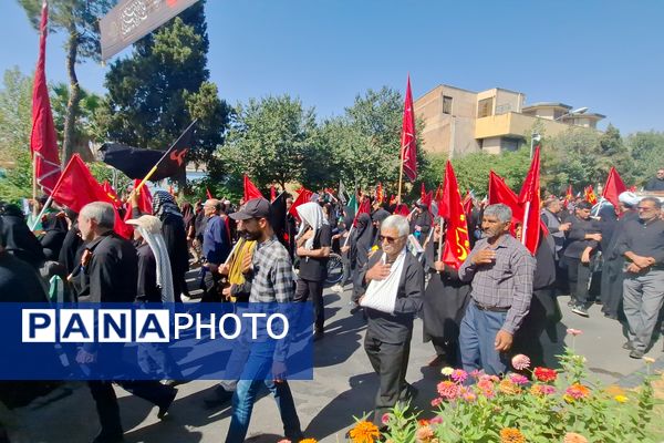مراسم راهپیمایی جاماندگان اربعین حسینی در شیراز