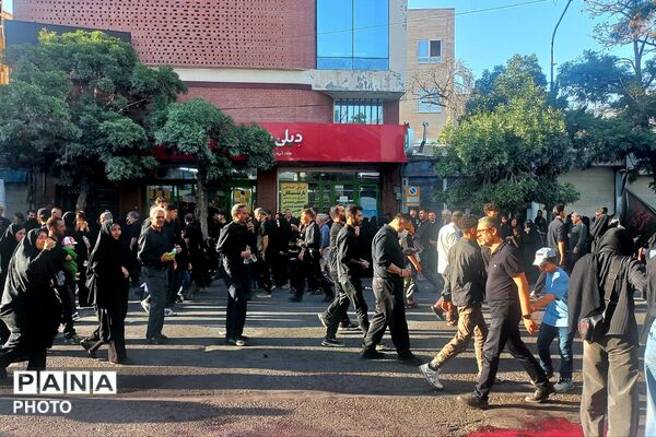 دسته عزاداران تهرانی به مناسبت شهادت امام حسین (ع)