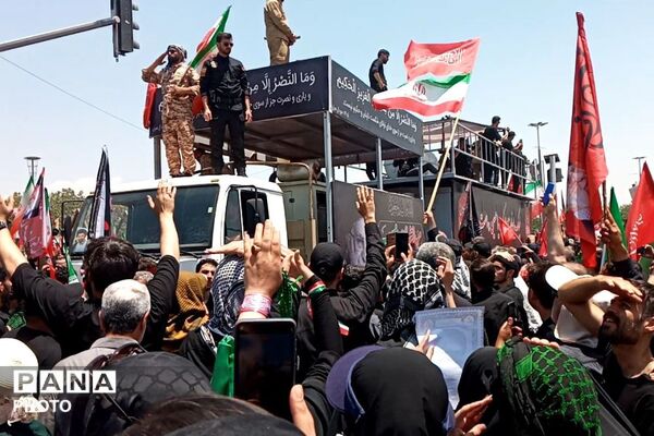 تهران از لنز دوربین خبرنگاران پانا شهرستان قدس در سوگ رهبر شهید انقلاب