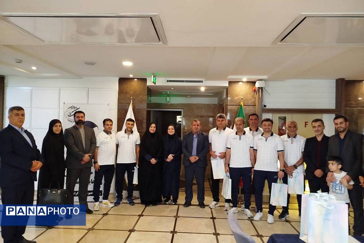 مراسم بدرقه کاروان تیم فوتسال ناحیه دو شهرری به مسابقات برزیل