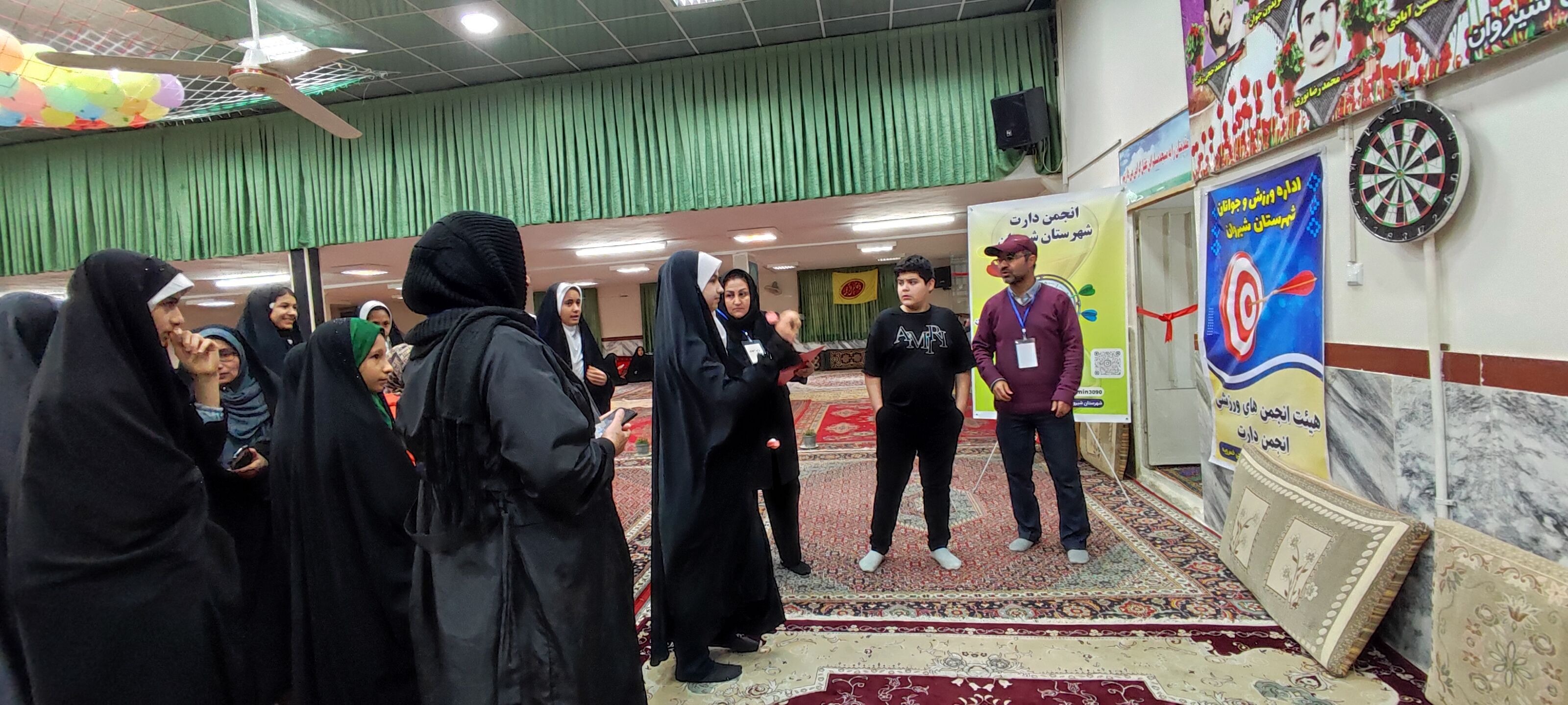 برگزاری مسابقات دارت در مسجد مسلم بن عقیل شهرستان شیروان