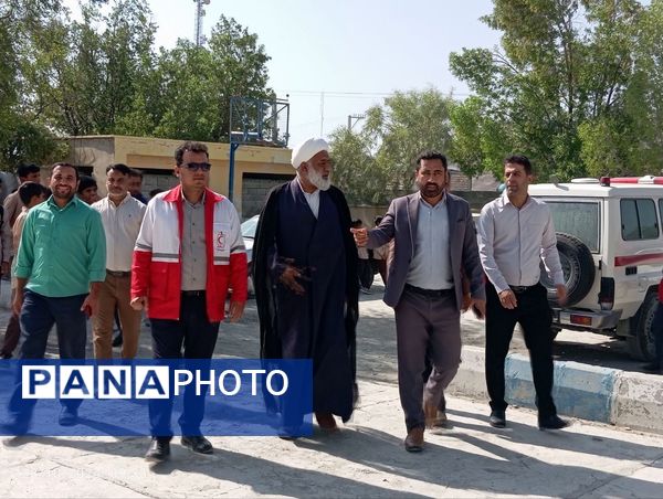 نواخته شدن زنگ پدافند غیرعامل در مدارس بشاگرد