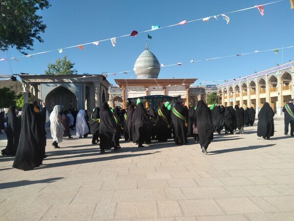 شادپیمایی و تجمع بزرگ دختران فاطمی در سومین حرم اهل بیت(ع)