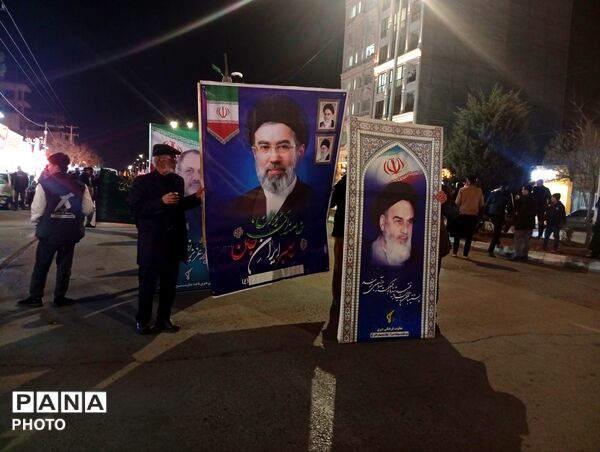 حضور گسترده و پرشور مردم انقلابی نیشابور در مراسم شهادت رهبر شهید 
