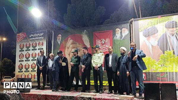 تجلیل از دانش آموز خبرنگار پانا در تجمعات شبانه شهرستان خوسف