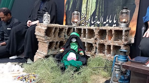 سومین شب عزاداری سیدالشهدا (ع) در فرح‌آباد کاشمر