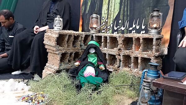 سومین شب عزاداری سیدالشهدا (ع) در فرح‌آباد کاشمر