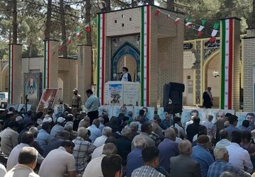 نماز جمعه در جوار شهدای نیشابور