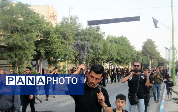 مراسم پیاده‌روی هیات سراسر شهر دولت آباد به سمت آستان مقدس سیدان الکریمان برخوار 