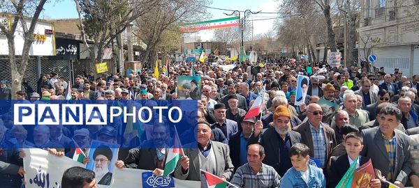 حضور پرشور مردم شهرستان سملقان در راهپیمایی روز قدس