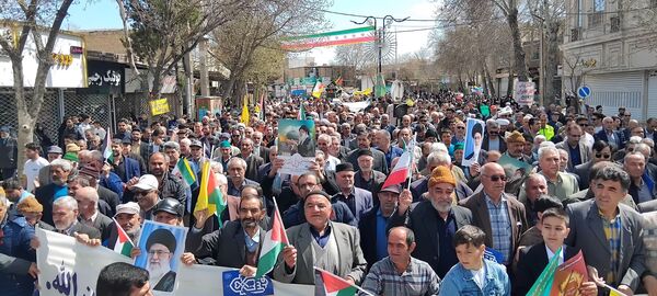حضور پرشور مردم شهرستان سملقان در راهپیمایی روز قدس