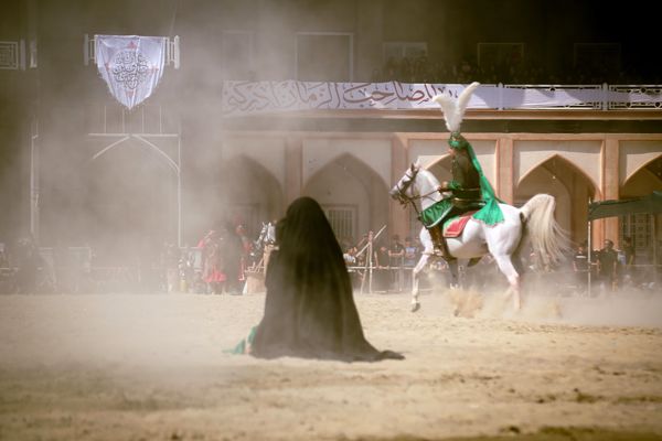 مراسم تعزیه‌خوانی در امامزاده شاه‌کرم اصفهان