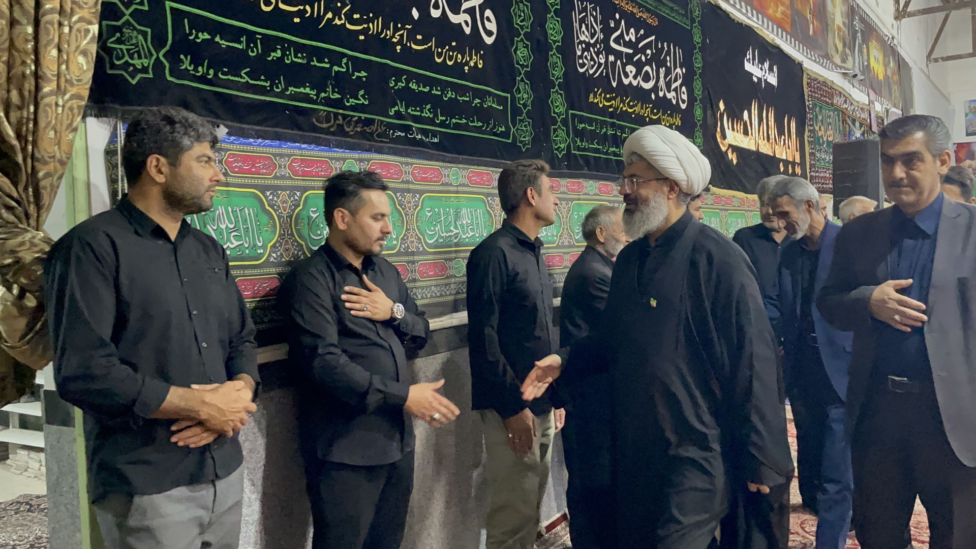 بازدید امام جمعه کاشمر از هیأت های مذهبی روستای فرگ