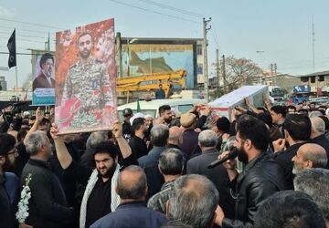 آیین استقبال از پیکر شهید سیدمهدی سیدالنگی در کردکوی