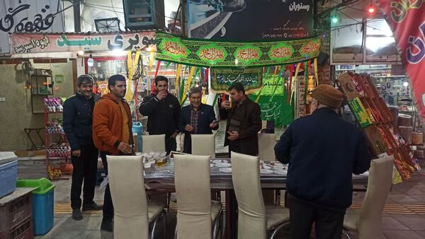 مراسم نور افشانی و ایستگاه صلواتی در شهرستان سملقان