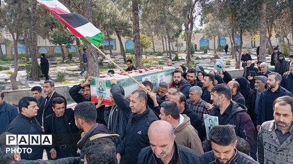 تشییع مسافر بهشتی «امیرعلی نیکنام‌راد» در گرگان