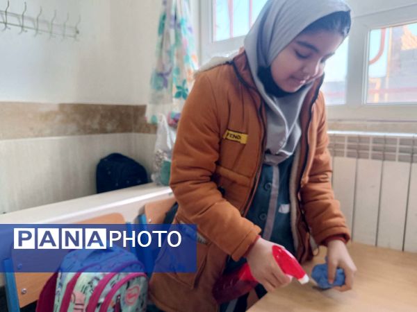 خانه تکانی آموزشگاه زهرا عبدالهیان به مناسبت فرارسیدن عید نوروز 