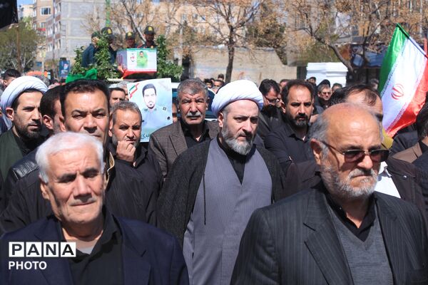 تشییع پیکر شهید سرگرد «جواد عبدی» در حملات آمریکایی - صهیونی