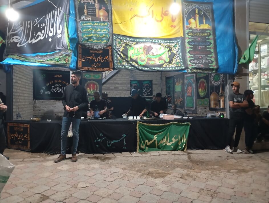 برپایی ایستگاه صلواتی در شهر تیتکانلو 