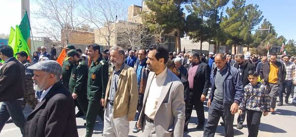 راهپیمایی روز قدس در شهرستان کوهپایه 