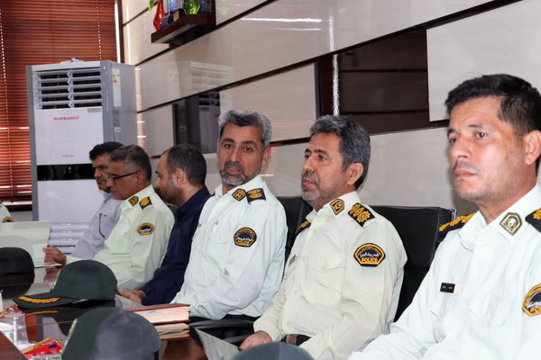 دیدار  معاون هماهنگ کننده فراجا استان بوشهر و هیات همراه با مدیر کل آموزش و پرورش استان بوشهر 