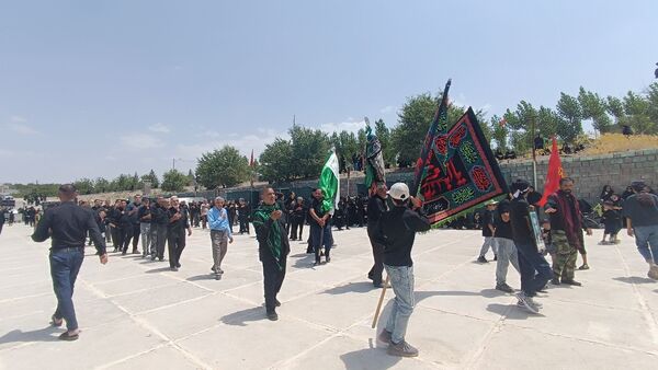 مراسم تاسوعای حسینی در آستانه سید سلطان فقیه‌الدین