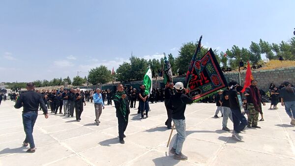مراسم تاسوعای حسینی در آستانه سید سلطان فقیه‌الدین
