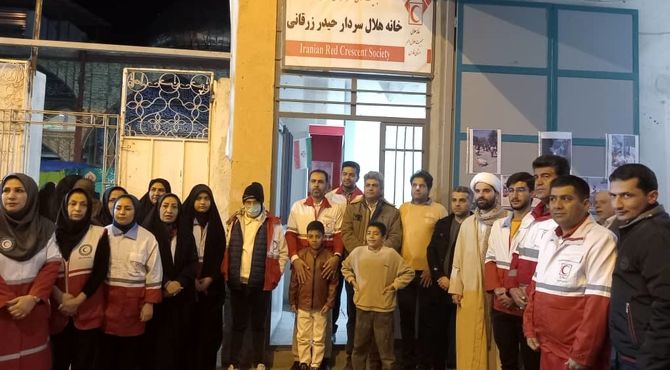 افتتاح خانه هلال سردار حیدر زرقانی 