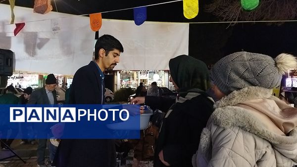 گذری بر فعالیت چایخانه امیر المومنین در شب میلاد حضرت مهدی ( عج)