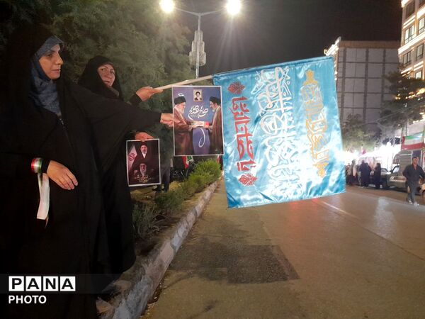 تجمع خودجوشانه مردم برای خونخواهی رهبر شهید