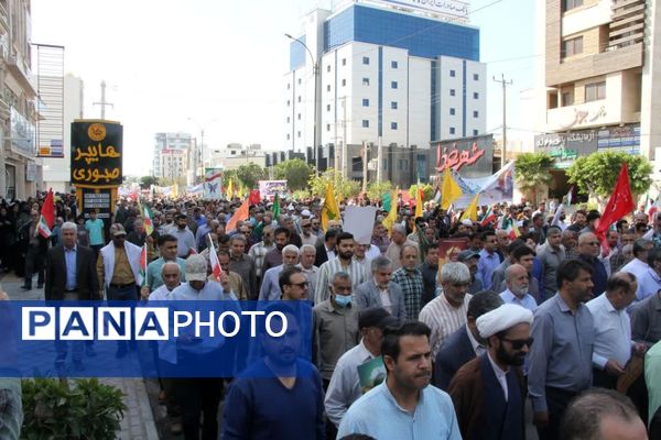 راهپیمایی روز قدس در بوشهر