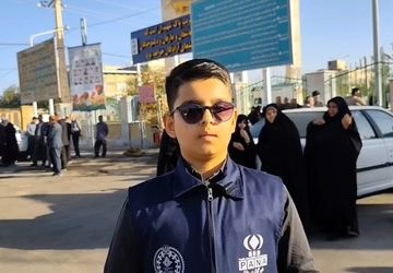 آیین عطرافشانی مزار شهدای شهر جعفریه به مناسبت هفته دفاع مقدس