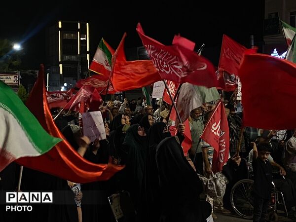 اجتماع مردم پیشوا در خونخواهی رهبر شهیدشان
