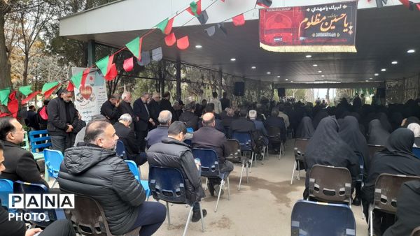 تشییع سردار محمدحسن شمس بر دستان مردم نظرآباد