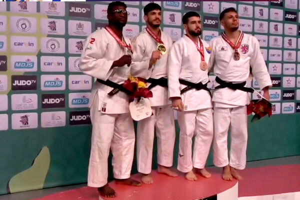 تیم ملی جودو ایران به مقام سوم رسید 