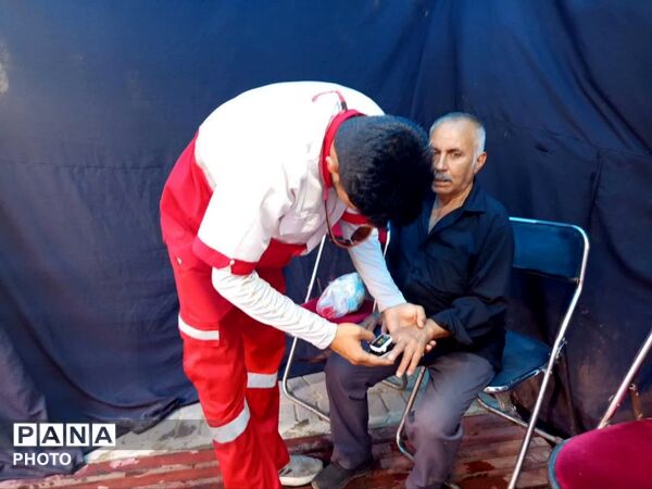 اوج خدمت جمعیت هلال احمر در مراسم وداع و تشییع رهبر انقلاب در ۴۵ متری گلشهر کرج
