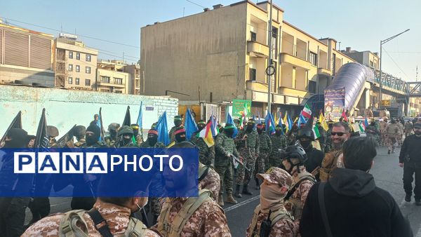 رزمایش ۱۱۰ هزار نفری راهیان قدس در تهران