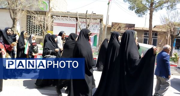 طنین شعار انا علی العهد یا قدس در شهرستان مروست