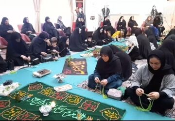 برگزاری سفره حضرت ام‌البنین(س) در فاز ۸ پردیس