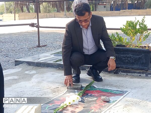 استقبال از مدیرکل آموزش و پرورش هرمزگان در حاجی‌آباد