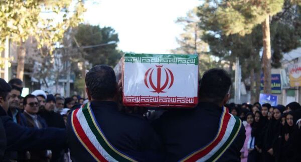 تشییع  پیکر مطهر شهید خوشنام در شهرستان خلیل آباد 