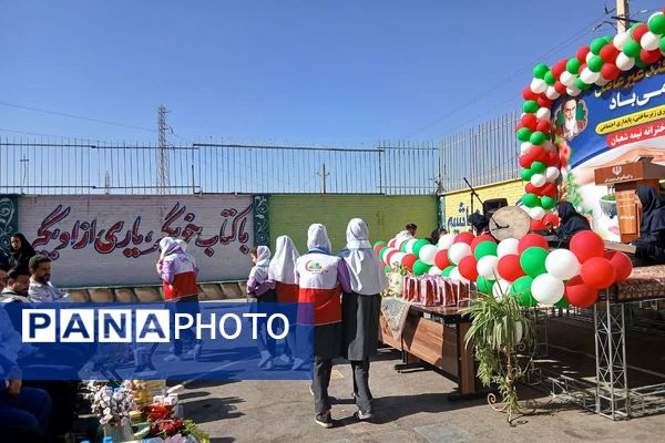 نواختن زنگ پدافند غیرعامل در آموزشگاه های چهاردانگه