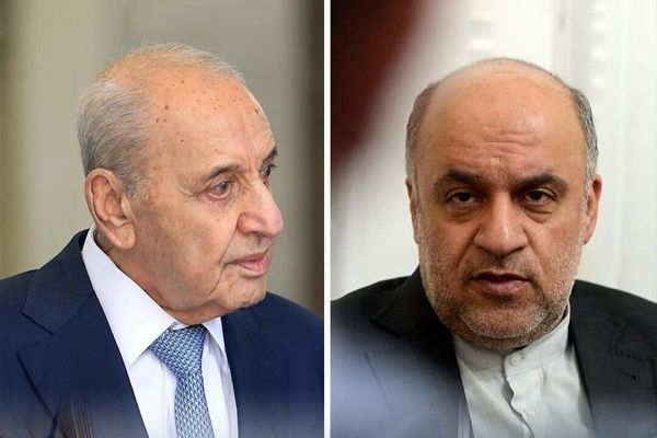 رایزنی نبیه بری و سفیر ایران درباره تحولات لبنان و منطقه