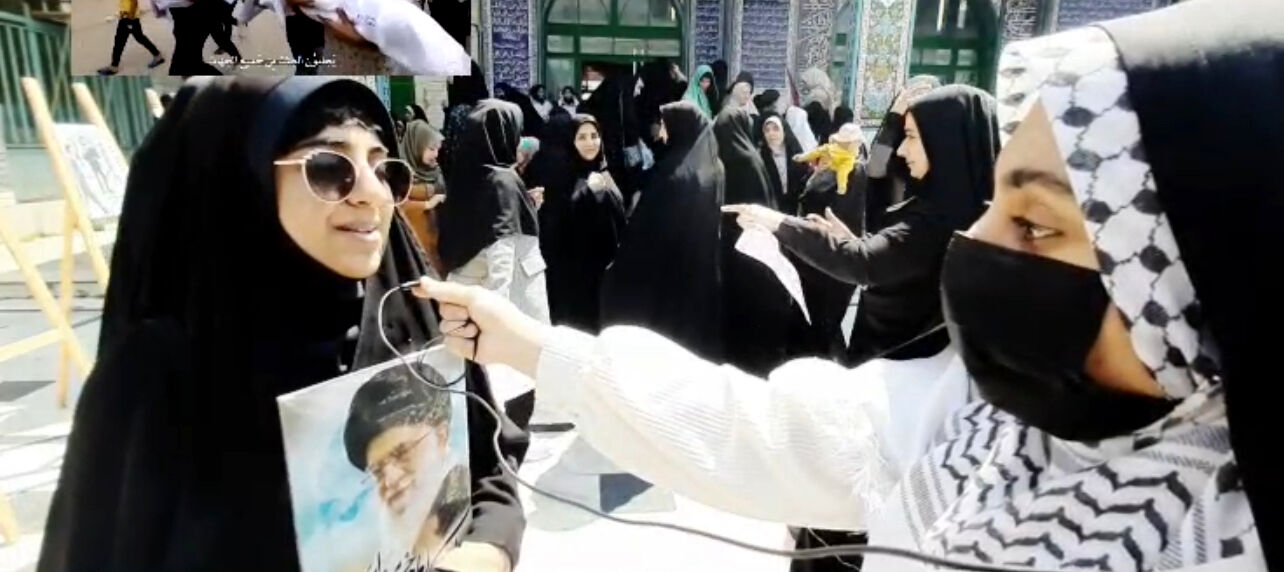 مصاحبه با دانش‌آموزان حاضر در راهپیمایی روز قدس/ فیلم