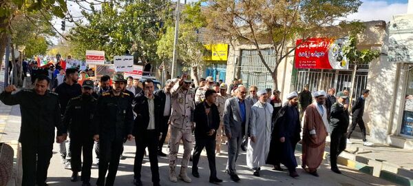 مراسم راهپیمایی یوم الله ۱۳ آبان در بخش نوخندان