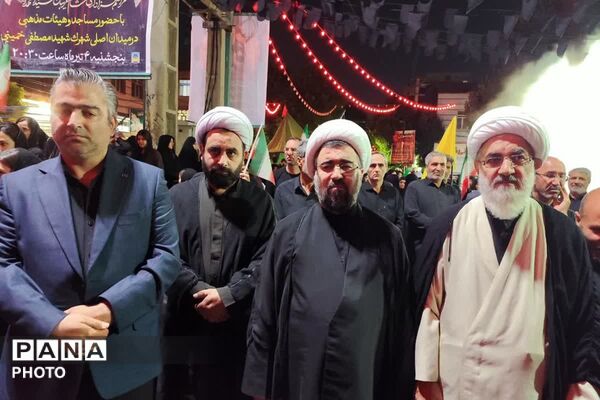 تجمع مردمی شهر صباشهر همزمان با مراسم شام غریبان  