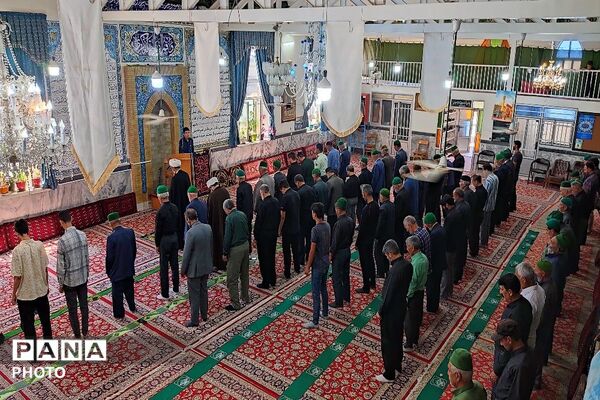 اقامه نماز عبادی سیاسی جمعه در نخستین روز از ماه محرم، مسجد جامع شهر بار