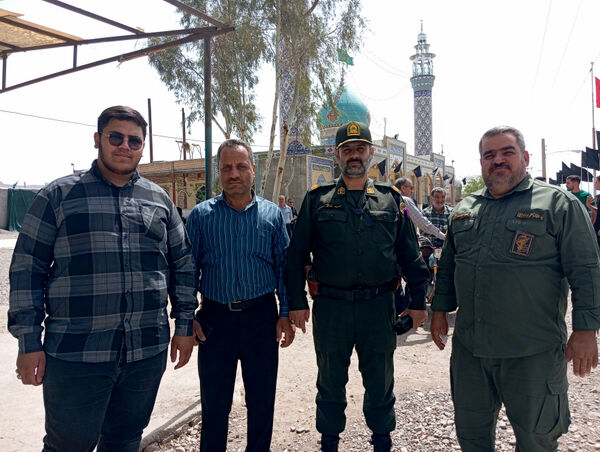 دسته عزاداری شهر جعفریه قم در سالروز شهادت امام جعفر صادق(ع)