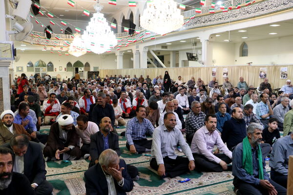 مراسم بزرگداشت شهدای خدمت در مسجد جامع شهرستان آباده 